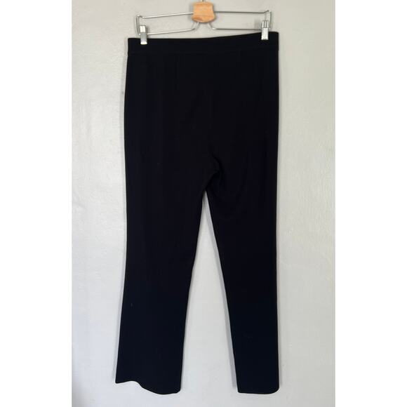 Misook Nancy Slim Leg Mylana Knit Pant Black Women's PL Petite Large L Elastic - Picture 3 of 10